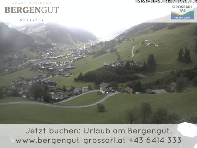 Archiv Foto Webcam Blick vom Hotel Bergengut nach Grossarl