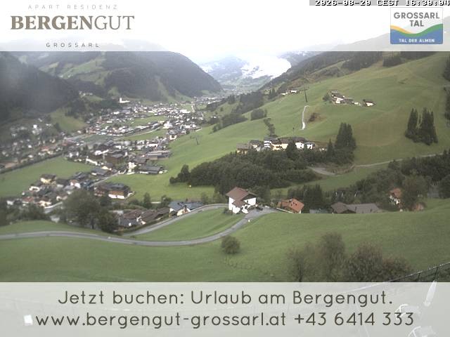Archiv Foto Webcam Blick vom Hotel Bergengut nach Grossarl