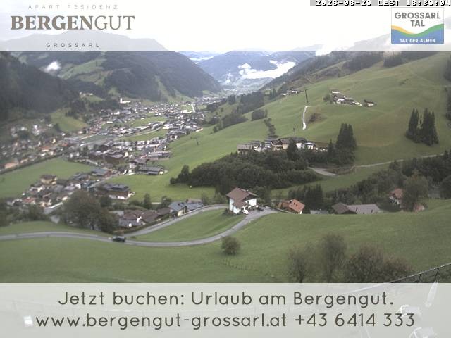 Archiv Foto Webcam Blick vom Hotel Bergengut nach Grossarl