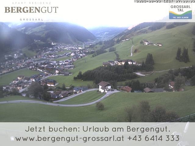 Archiv Foto Webcam Blick vom Hotel Bergengut nach Grossarl