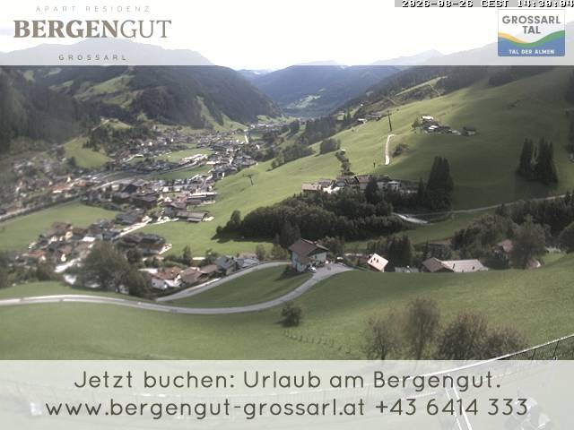 Archiv Foto Webcam Blick vom Hotel Bergengut nach Grossarl