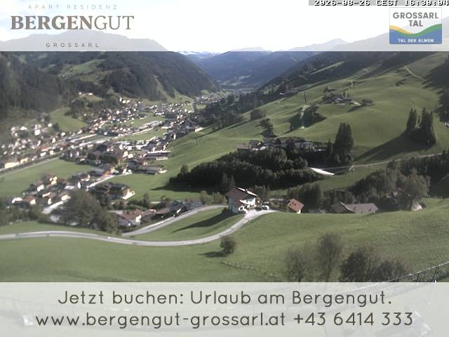 Archiv Foto Webcam Blick vom Hotel Bergengut nach Grossarl