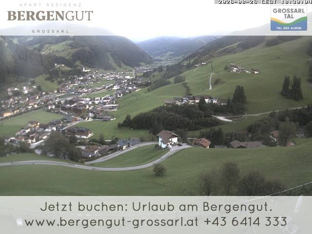 Archiv Foto Webcam Blick vom Hotel Bergengut nach Grossarl
