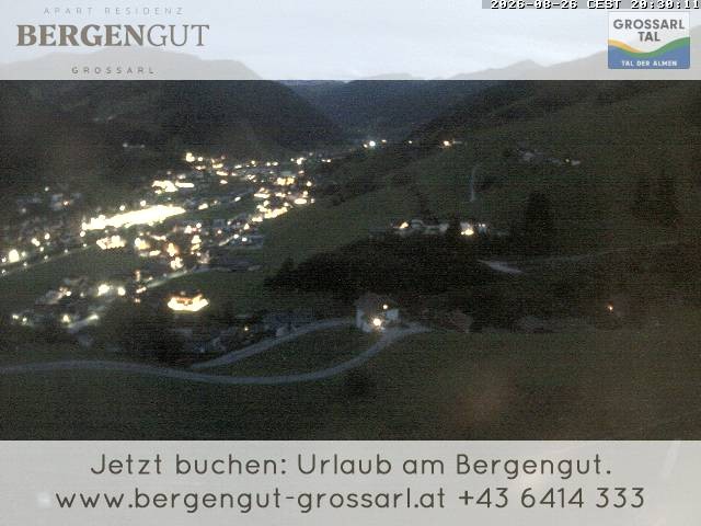 Archiv Foto Webcam Blick vom Hotel Bergengut nach Grossarl