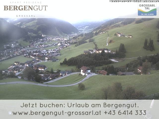 Archiv Foto Webcam Blick vom Hotel Bergengut nach Grossarl