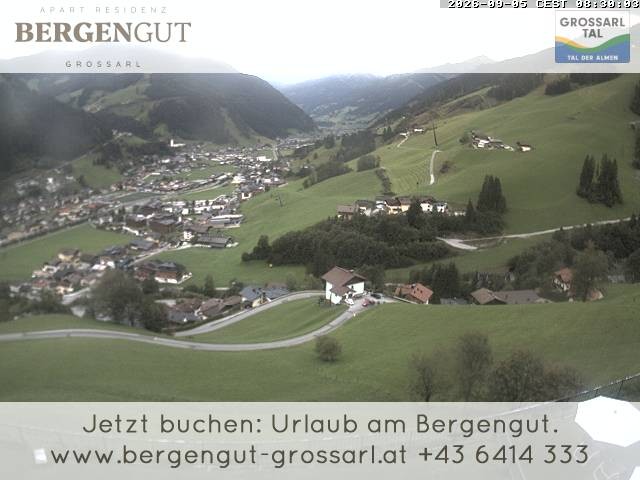 Archiv Foto Webcam Blick vom Hotel Bergengut nach Grossarl