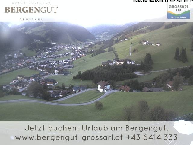 Archiv Foto Webcam Blick vom Hotel Bergengut nach Grossarl