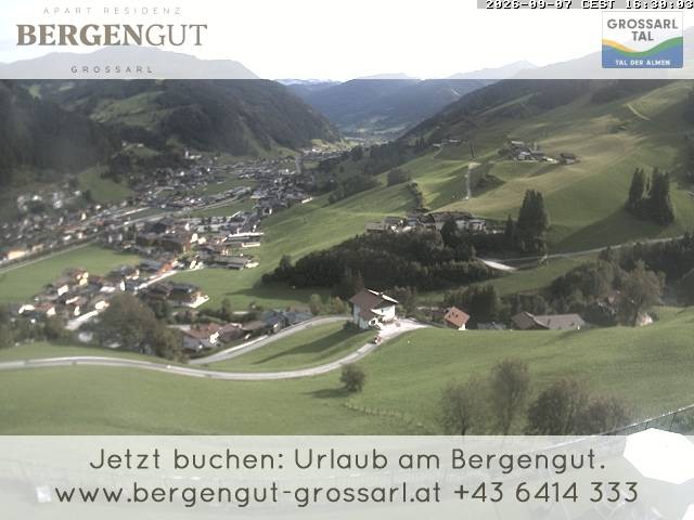 Archiv Foto Webcam Blick vom Hotel Bergengut nach Grossarl