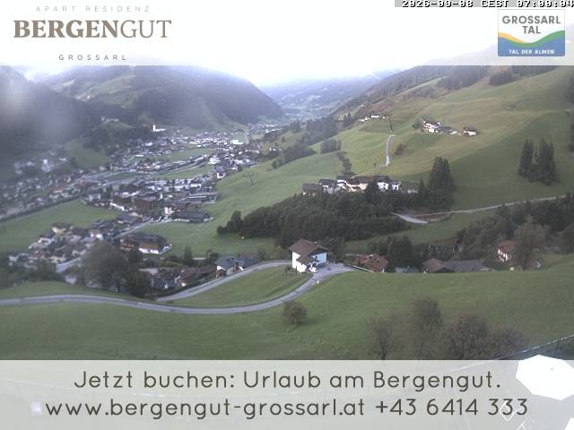 Archiv Foto Webcam Blick vom Hotel Bergengut nach Grossarl