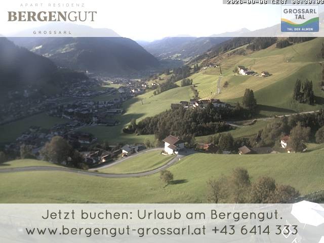 Archiv Foto Webcam Blick vom Hotel Bergengut nach Grossarl
