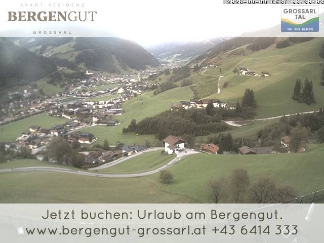 Archiv Foto Webcam Blick vom Hotel Bergengut nach Grossarl