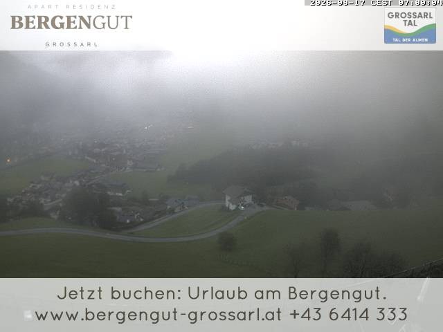 Archiv Foto Webcam Blick vom Hotel Bergengut nach Grossarl