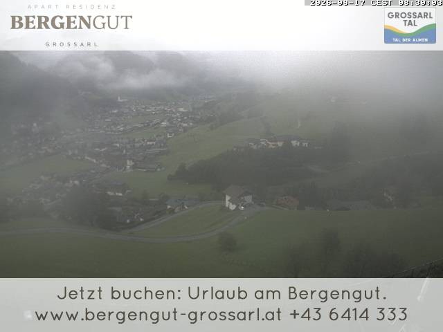 Archiv Foto Webcam Blick vom Hotel Bergengut nach Grossarl