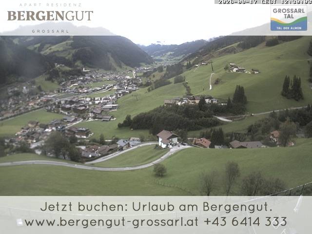 Archiv Foto Webcam Blick vom Hotel Bergengut nach Grossarl