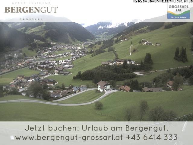 Archiv Foto Webcam Blick vom Hotel Bergengut nach Grossarl