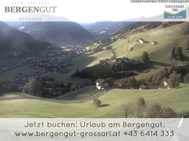 Archiv Foto Webcam Blick vom Hotel Bergengut nach Grossarl