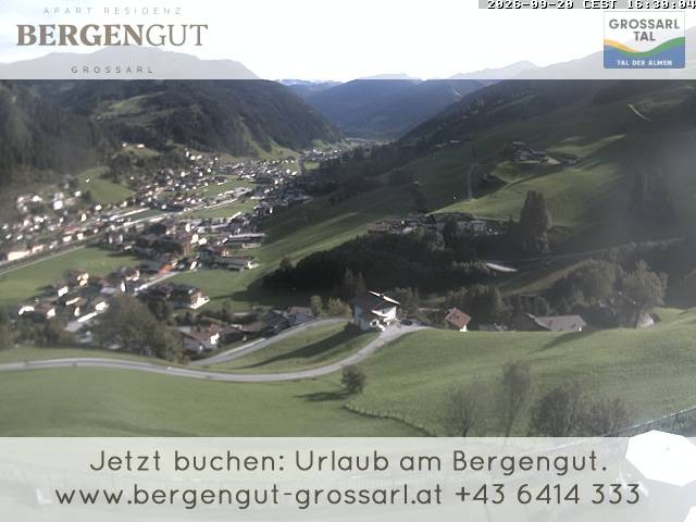 Archiv Foto Webcam Blick vom Hotel Bergengut nach Grossarl