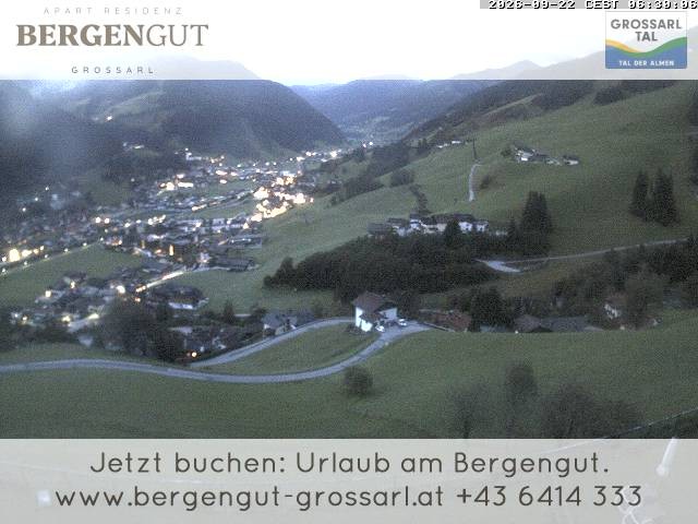Archiv Foto Webcam Blick vom Hotel Bergengut nach Grossarl