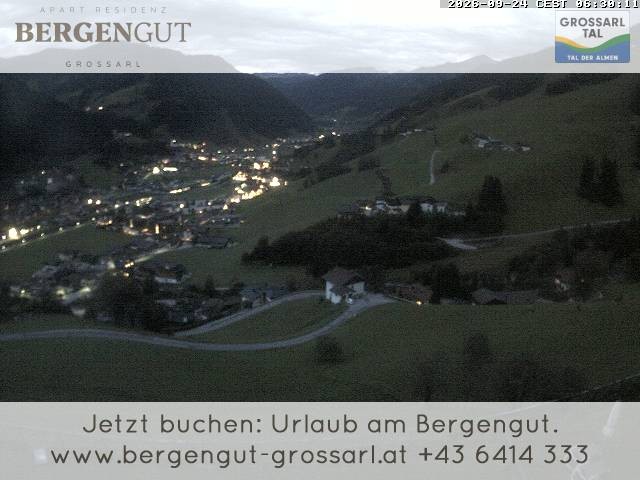Archiv Foto Webcam Blick vom Hotel Bergengut nach Grossarl