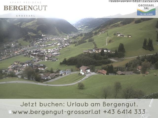 Archiv Foto Webcam Blick vom Hotel Bergengut nach Grossarl
