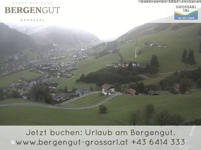 Archiv Foto Webcam Blick vom Hotel Bergengut nach Grossarl