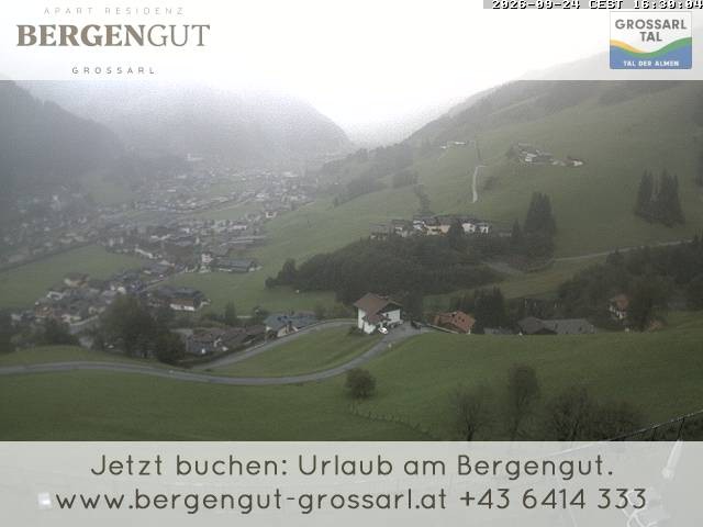 Archiv Foto Webcam Blick vom Hotel Bergengut nach Grossarl