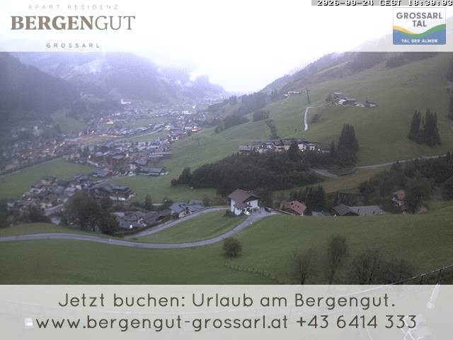 Archiv Foto Webcam Blick vom Hotel Bergengut nach Grossarl