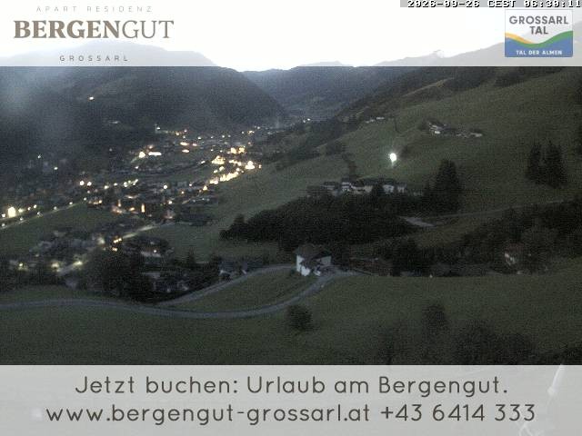 Archiv Foto Webcam Blick vom Hotel Bergengut nach Grossarl