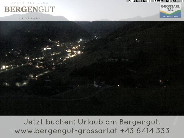 Archiv Foto Webcam Blick vom Hotel Bergengut nach Grossarl