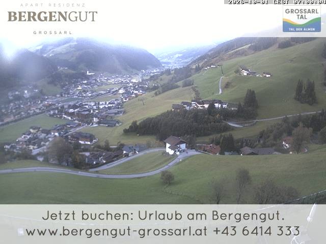 Archiv Foto Webcam Blick vom Hotel Bergengut nach Grossarl