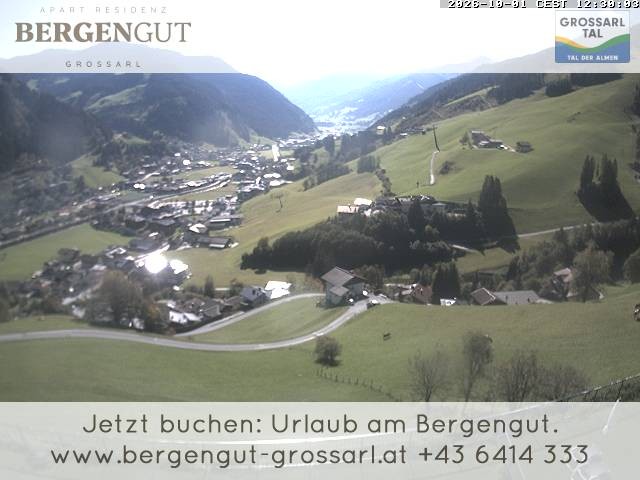 Archiv Foto Webcam Blick vom Hotel Bergengut nach Grossarl