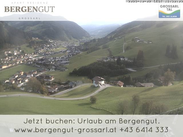 Archiv Foto Webcam Blick vom Hotel Bergengut nach Grossarl