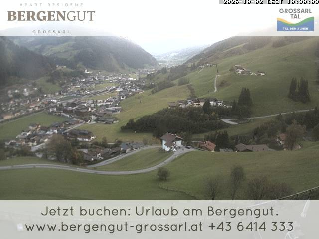 Archiv Foto Webcam Blick vom Hotel Bergengut nach Grossarl