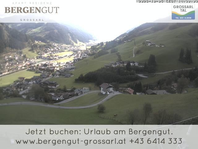Archiv Foto Webcam Blick vom Hotel Bergengut nach Grossarl