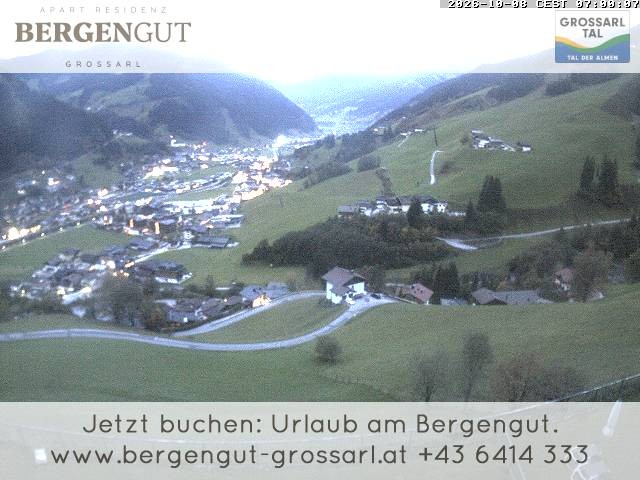 Archiv Foto Webcam Blick vom Hotel Bergengut nach Grossarl