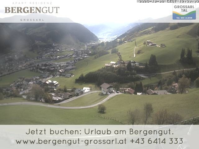 Archiv Foto Webcam Blick vom Hotel Bergengut nach Grossarl