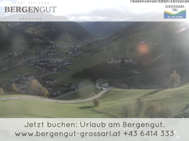 Archiv Foto Webcam Blick vom Hotel Bergengut nach Grossarl