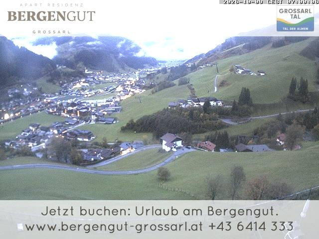 Archiv Foto Webcam Blick vom Hotel Bergengut nach Grossarl