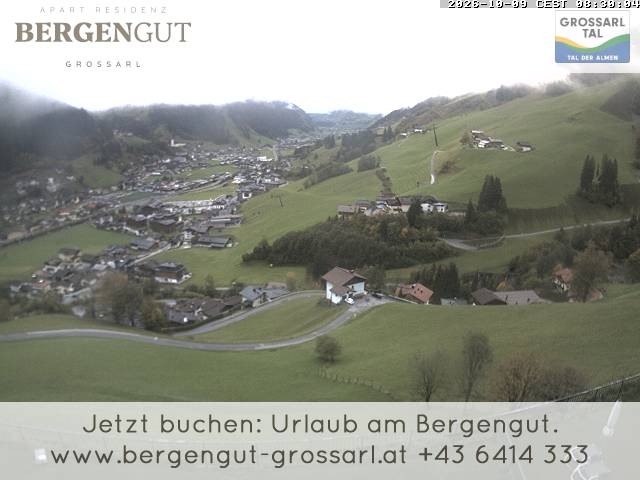 Archiv Foto Webcam Blick vom Hotel Bergengut nach Grossarl