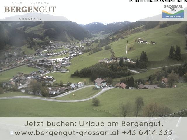 Archiv Foto Webcam Blick vom Hotel Bergengut nach Grossarl