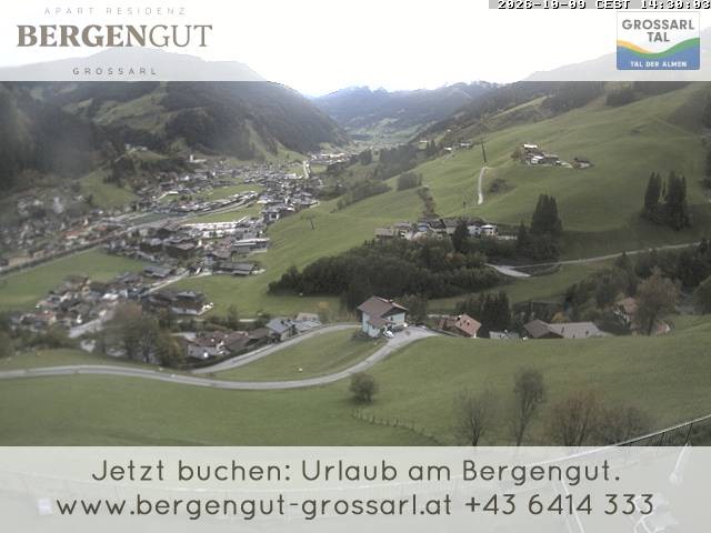 Archiv Foto Webcam Blick vom Hotel Bergengut nach Grossarl