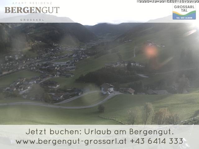 Archiv Foto Webcam Blick vom Hotel Bergengut nach Grossarl