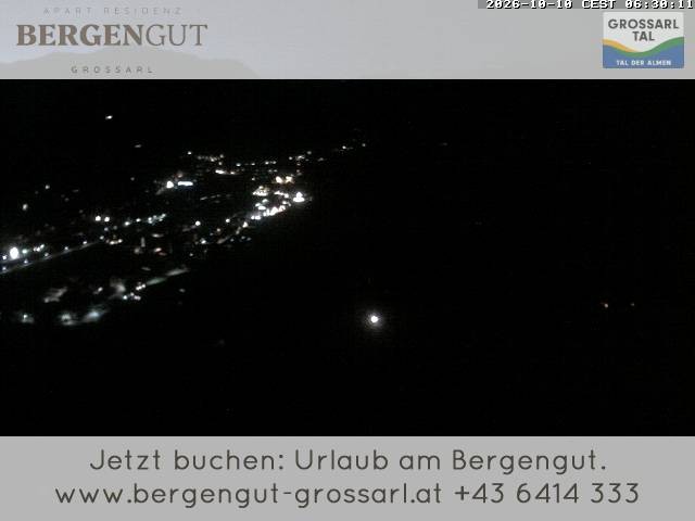 Archiv Foto Webcam Blick vom Hotel Bergengut nach Grossarl