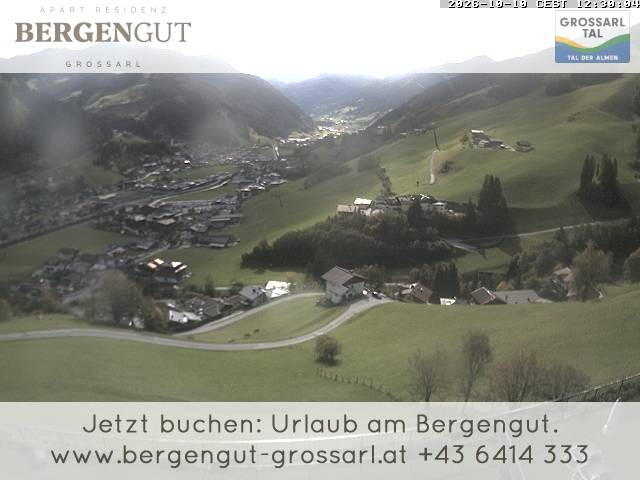 Archiv Foto Webcam Blick vom Hotel Bergengut nach Grossarl