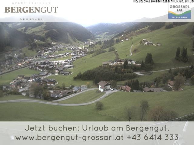 Archiv Foto Webcam Blick vom Hotel Bergengut nach Grossarl