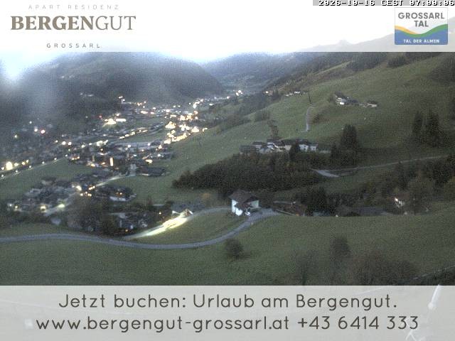 Archiv Foto Webcam Blick vom Hotel Bergengut nach Grossarl