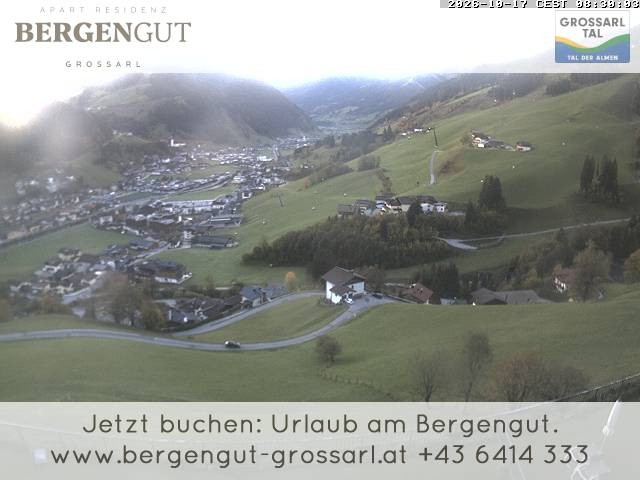 Archiv Foto Webcam Blick vom Hotel Bergengut nach Grossarl