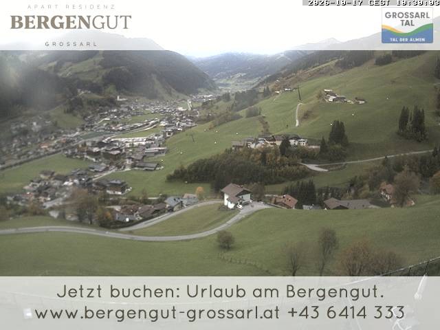 Archiv Foto Webcam Blick vom Hotel Bergengut nach Grossarl