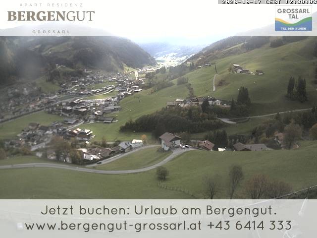 Archiv Foto Webcam Blick vom Hotel Bergengut nach Grossarl
