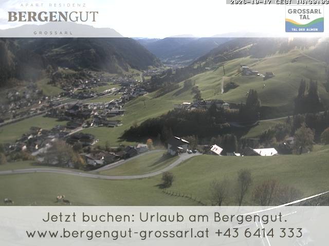 Archiv Foto Webcam Blick vom Hotel Bergengut nach Grossarl